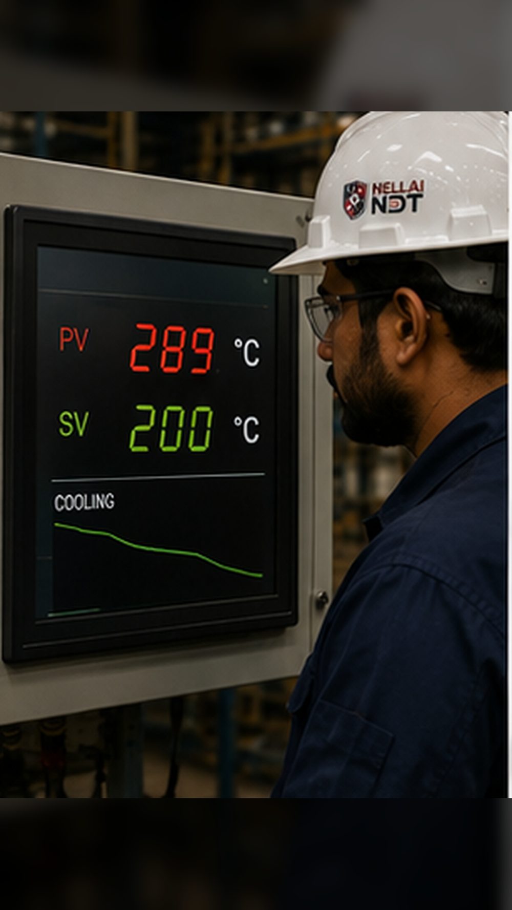 PWHT step 10 – Controlled cooling